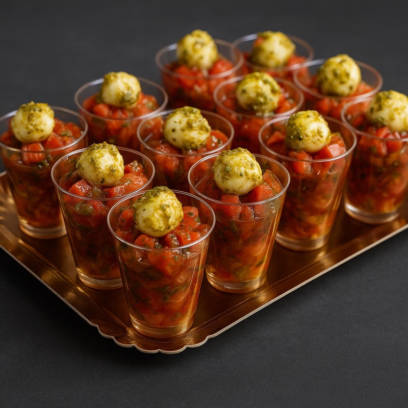 Verrines tartare de tomates