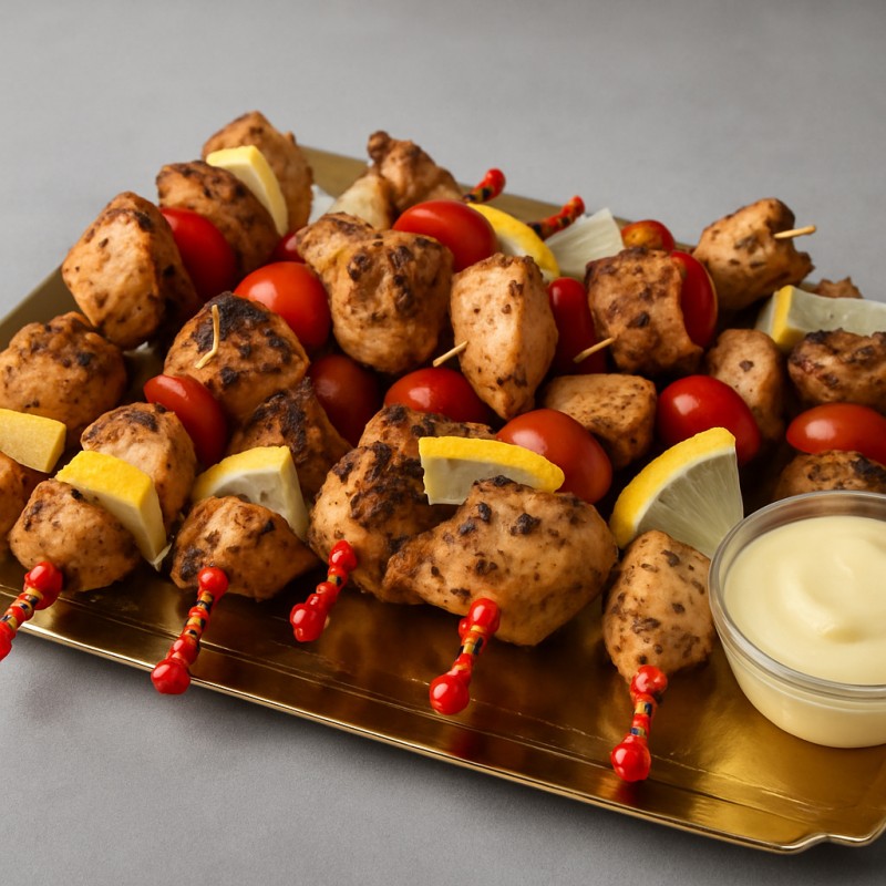 mini brochettes poulet