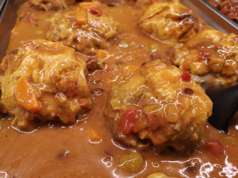 Paupiettes de poulet sauce aux olives